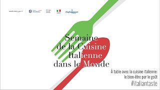 Semaine de la Cuisine Italienne dans le Monde (Classe de maître de Montréal)