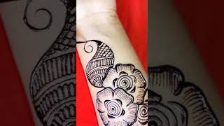 Amazing 😍 Flower Mehndi Design||Beautiful Arabic Mehndi Design #shorts #mehndi #mehndidesign