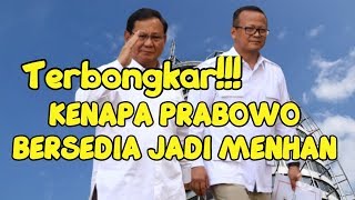 Terbongkar Alasan Prabowo Bersedia Menjadi Menhan Jokowi