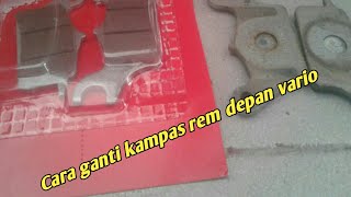 Cara ganti kampas rem depan (motor matic vario/Beat)