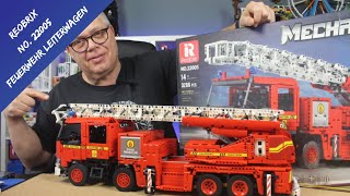 Feuerwehr Leiterwagen von Reobrix No.22005 - Es fehlen definitiv noch Zahnräder und stärkere Motoren