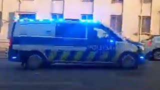 Politsei vilkuritega / Estonian police responding in Tartu