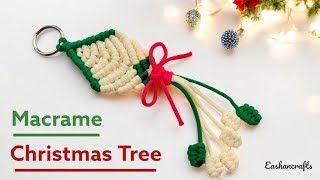 DIY Macrame Tree Ornament  🎄 | Macrame Christmas Ornaments 🎄