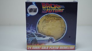 Check out this cool 24k Gold plated "Back to the Future" Medallion