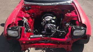 Rx7 FD BUILD/ (Part VII) Engine Bay Painted & Sorting Things Out