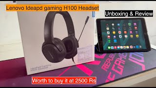 Lenovo H100 Headset |  unboxing and review | worth to buy it at Rs 2500?