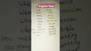 English Rule #english