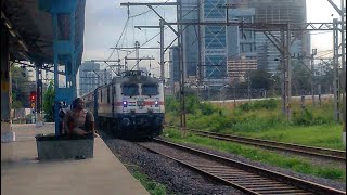 Dangerous DECCAN QUEEN Skips Dadar in Speed | Ajni WAP-7 | Caution Announcement in Indian Railway