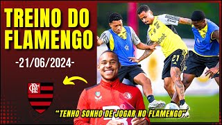 Treino do Flamengo hoje! preparação pro clássico FLA X FLU! Igor Paixão "SONHO" jogar no FLA