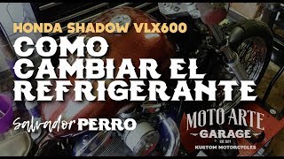 Como purgar y cambiar el refrigerante en la Shadow VLX600