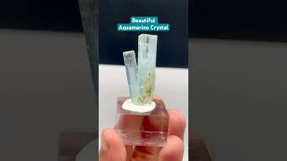 Beautiful Aquamarine Crystal 💎🩵 #aquamarine #aquamarinespecimen #crystal #youtubeshorts #shorts