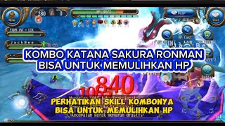 Build Katana Toram Online Lvl 280 | Review Kombo Sakura Ronman Vs Lili | King Brother #toramonline