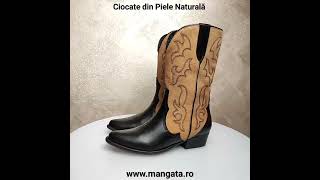 Ciocate De Damă din Piele Naturală Negru Nude Mangata