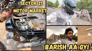 Sector 21 Motor Market Jana Pada | Mini Vlog | sector 23 chaat | Monster KD | #dailyvlog