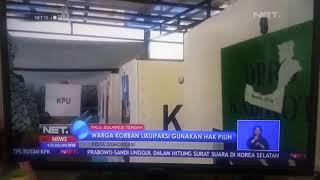 Masyarakat PETOBO korban likuifaksi menggunakan Hak suaranya Di PILPRES 2019