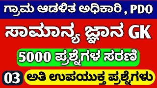 Village Accountant Syllabus In Kannada 2024 / Top 50 Karnataka GK Important Questions