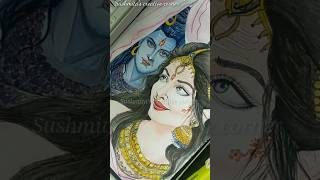 lord Shiv and Parvati drawing 😍 #drawing #art #artist #ytshorts #shorts #shiv #parvati #subscribe