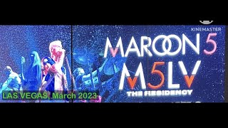 MAROON 5 CONCERT l Las Vegas Dolby Live l March 2023