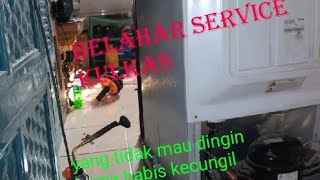 belajar service kulkas