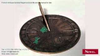 French Antique Sundial Regence Scientific and Mechanical