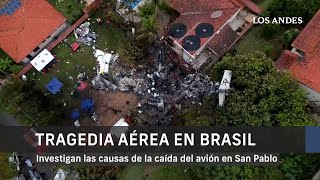 Investigan las causas del accidente aéreo en Brasil