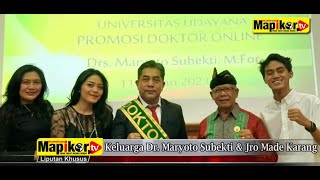 MapikorTV | Jakarta - Ucapan Selamat Media Mapikor Kepada Dr. Maryoto Subekti.