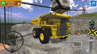 Heavy Giant Hauler Driving - Quarry Parking Simulator - Android IOS Gameplay - Quarry Parking Lot