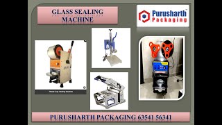 MANUAL GLASS SEALING MACHINE II LASSI GLASS PACKAGING MACHINE