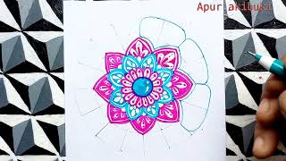 Mandala art | How to draw Mandala art | Easy mandala art for beginners |