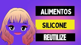 Silicone e Reutilizável, Saco de Alimentos, Zipado, Shopee, Aliexpress.