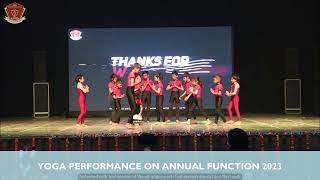 YOGA PERFORMANCE ON ANNUAL FUNCTION 2023 || RIS