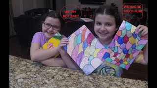 WE TRY DOT ART!! (SO MUCH FUN!!!)