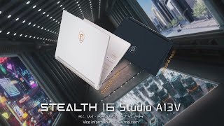 Stealth 16 Studio A13V – Tenký．Ostrý．Stylový | MSI