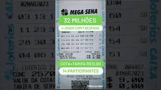 Bolão da mega sena concurso 2570 disponivel