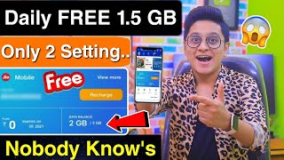 Get Daily Free 1.5 GB Data || Redeem Now || Mobile Special New Jio Offer Tip 2021