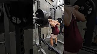 315lbs low bar for reps Unequipped