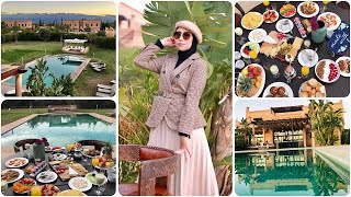 [Brunch] 🥐🧀🍇تركي, séjour مع عائلتي في مراكش  ✨👨‍👩‍👧‍👦🌞home tour villa avec piscine privée🏝