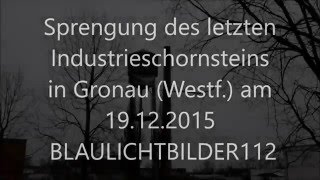 Sprengung des BSG-Turms am 19.12.2015