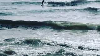 Me riding a wave in Spain 2019