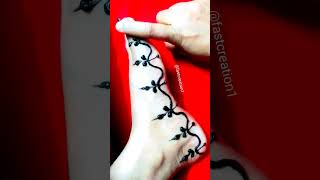 Amazing reverse leg mehndi।।beautiful foot mehndi design।।easy leg mehndi design।।latest mehndi