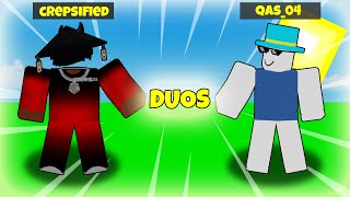 Playing duos with Qas_04 (Roblox bedwars)