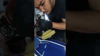 BODY Trail kinclong kaya ubin marmer Part 3 #autodetailing #motorcycle #poles