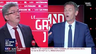 Jean-Luc Mélenchon invité du grand jury aujourd'hui, met Christophe Jakubyszyn à sa place