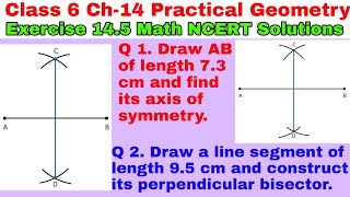 Class 6 Ex 14.5 Q 1 | Q 2 | Practical Geometry | Chapter 14 | Exercise 14.5 | Math NCERT Solutions