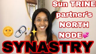 SYNASTRY Sun TRINE North Node synastry (A Fated Connection?🔗☀️)