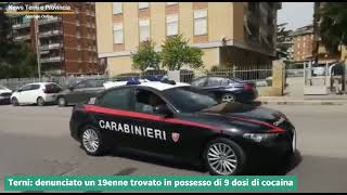 Terni: denunciato un 19enne trovato in possesso di 9 dosi di cocaina