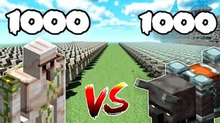 100 Ravagers Vs 30 Iron Golem In Minecraft |