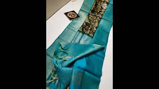 Kanjeevaram silk pattu weaving pallu  along with beautiful digital print sarees