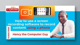 Using a screen recording app to record content on ur mobile phone