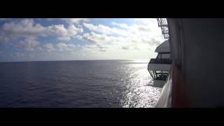 Carnival Sunshine Balcony View, Morning 11/20/13